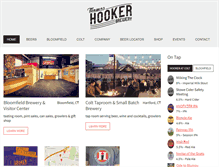 Tablet Screenshot of hookerbeer.com